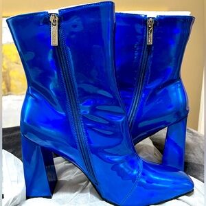 Blue booties